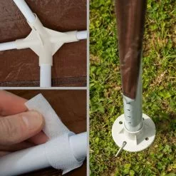 TECTAKE Garten Pavillon 6x3m Almhütte Mit 6 Seitenteilen - Partyzelt, Anbaupavillon, Festzelt -Günstiges Partyzelte, Pergolas & Pavillons Geschäft 10377376 4