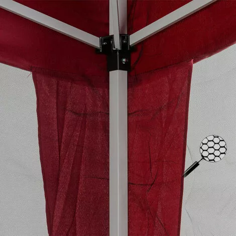 INSTENT Moskitonetz, Für 3 X 3 Pavillon, Schwarz 5 INSTENT Moskitonetz, Für 3 X 3 Pavillon, Schwarz – Bild 5