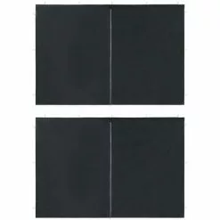 Partyzelt-Seitenwände 2 Stück Mit Reißverschluss PE Anthrazit VidaXL