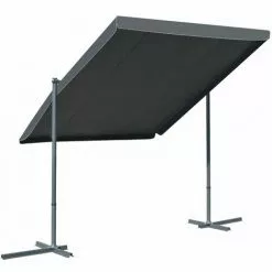Freistehende Markise Mit Kippbarem Dach 350x253x196 Cm Anthrazit VidaXL