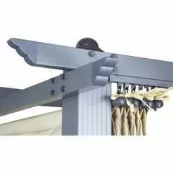 DEMA Alu Pergola Garten Pavillon Sonnenschutz Überdachung Freiburg Ecru Sonnendach -Günstiges Partyzelte, Pergolas & Pavillons Geschäft 12201375 4