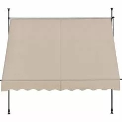 [PRO.TEC] Klemmmarkise 300x120x200-300cm Ohne Bohren Sandfarben Pro.tec -Günstiges Partyzelte, Pergolas & Pavillons Geschäft 12263613 4