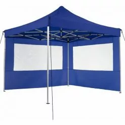 TECTAKE Faltbarer Garten Pavillon 3x3m Mit 4 Seitenteilen - Partyzelt, Anbaupavillon, Festzelt -Günstiges Partyzelte, Pergolas & Pavillons Geschäft 12289635 3
