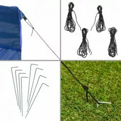 TECTAKE Faltbarer Garten Pavillon 3x3m Mit 4 Seitenteilen - Partyzelt, Anbaupavillon, Festzelt -Günstiges Partyzelte, Pergolas & Pavillons Geschäft 12289635 5