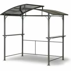 Leco Profi-Grillpavillon Anthrazit 150 X 245 X 233 Cm (L X B X H) -Günstiges Partyzelte, Pergolas & Pavillons Geschäft 12566977 4