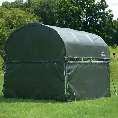 ShelterLogic Weidezelt, Weideunterstand Mit Seitenverkleidung 370 X 370 X 170 Cm Grün 370 X 370 X 170 Cm (L X B X H) Ohne Stahlgestell 3 ShelterLogic Weidezelt, Weideunterstand Mit Seitenverkleidung 370 X 370 X 170 Cm Grün 370 X 370 X 170 Cm (L X B X H) Ohne Stahlgestell – Bild 3