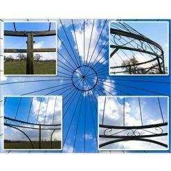 DEMA Garten Pavillon Metall-Pavillon EXCLUSIV Gartenpavillon Gartendeko -Günstiges Partyzelte, Pergolas & Pavillons Geschäft 12952853 3