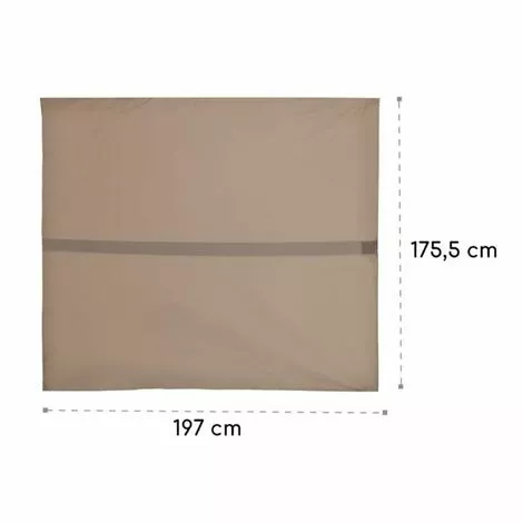 Blumfeldt Senator Ersatzdach Sonnenschutz Polyester Wasserdicht Taupe 4 Blumfeldt Senator Ersatzdach Sonnenschutz Polyester Wasserdicht Taupe – Bild 4