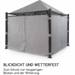 Blumfeldt Pantheon Illumina Pavillon-Seitenwände 4 Stück 140g/m² Polyester Grau 7 Blumfeldt Pantheon Illumina Pavillon-Seitenwände 4 Stück 140g/m² Polyester Grau -Günstiges Partyzelte, Pergolas & Pavillons Geschäft 12992363 3