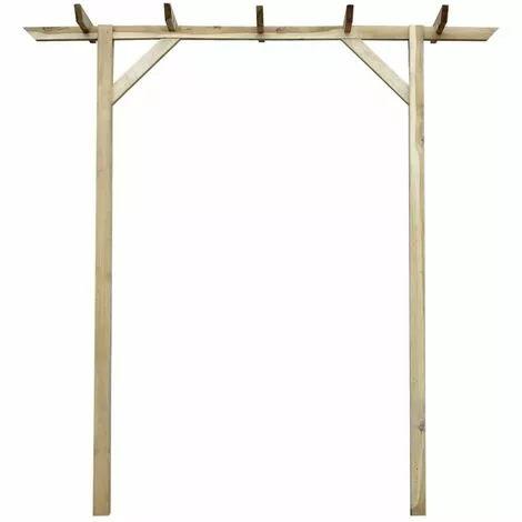 Gartenpergola 200x40x205 Cm Holz VidaXL 2 Gartenpergola 200x40x205 Cm Holz VidaXL – Bild 2