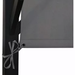 HHG Pergola Beja, Garten Pavillon Terrassenüberdachung, Stabiles 6cm-Stahl-Gestell + Schiebedach Grau ~ 3x3m -Günstiges Partyzelte, Pergolas & Pavillons Geschäft 16241274 5