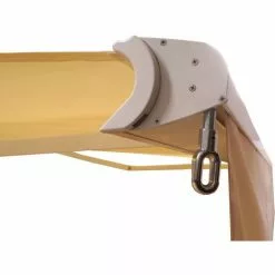 Elektrische Kassetten-Markise HHG-606, Vollkassette, 5x3m Ausfahrbarer Volant ~ Polyester Grau/Weiß -Günstiges Partyzelte, Pergolas & Pavillons Geschäft 16268075 4