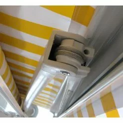 Elektrische Kassetten-Markise HHG-303, Vollkassette Volant 4,5x3m ~ Polyester Anthrazit -Günstiges Partyzelte, Pergolas & Pavillons Geschäft 17569668 4