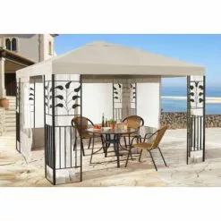 Quick-Star Ersatzdach Für Blätter Pavillon 3x3m Pavillondach Sand Ersatzbezug -Günstiges Partyzelte, Pergolas & Pavillons Geschäft 18131815 4