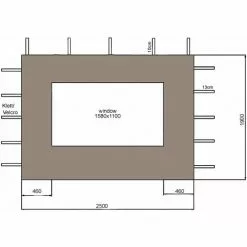 Quick-Star 2 Seitenteile 250x190cm Für Gartenpavillon Antik Pavillon Partyzelt 3x3m Seitenwand Taupe / Beigegrau RAL 7006 -Günstiges Partyzelte, Pergolas & Pavillons Geschäft 18131817 5