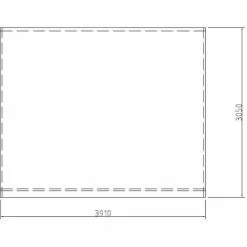 Quick-Star Ersatzdach Roll Pavillon 3x4m 280g/m2 Pavillondach Markise Ersatzbezug Sand -Günstiges Partyzelte, Pergolas & Pavillons Geschäft 18131822 5