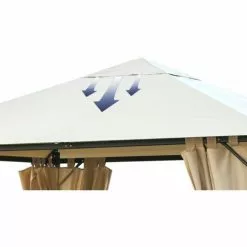 Quick-Star Set Ersatzdach Und 2 Seitenteile Für Garten Pavillon 3x3m Sand Antik Pavillondach Ersatzbezug Seitenwände -Günstiges Partyzelte, Pergolas & Pavillons Geschäft 18132070 4