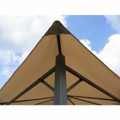 Quick-Star Set Ersatzdach Und 2 Seitenteile Für Garten Pavillon 3x3m Sand Antik Pavillondach Ersatzbezug Seitenwände -Günstiges Partyzelte, Pergolas & Pavillons Geschäft 18132070 5