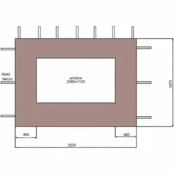 Quick-Star Set Ersatzdach Und 2 Seitenteile Für Garten Pavillon 3x4m Taupe RAL 7006 Antik Pavillondach Ersatzbezug Seitenwände -Günstiges Partyzelte, Pergolas & Pavillons Geschäft 18132079 5