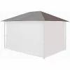 Quick-Star Ersatzdach 250g Garten Pavillon 3x4m Taupe / Beigegrau RAL 7006 Antik Pavillondach Ersatzbezug