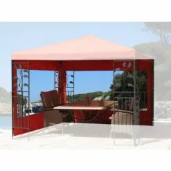 Quick-Star 2 Seitenteile Für Blätter Pavillon 3x3m Seitenwand Terra / Rotorange RAL 2001 7 Quick-Star 2 Seitenteile Für Blätter Pavillon 3x3m Seitenwand Terra / Rotorange RAL 2001 -Günstiges Partyzelte, Pergolas & Pavillons Geschäft 18132190 4