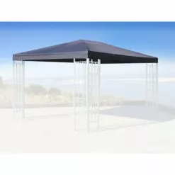 Quick-Star Ersatzdach Für Rank Pavillon 3x4m Anthrazit RAL 7012 Ersatzbezug Pavillondach