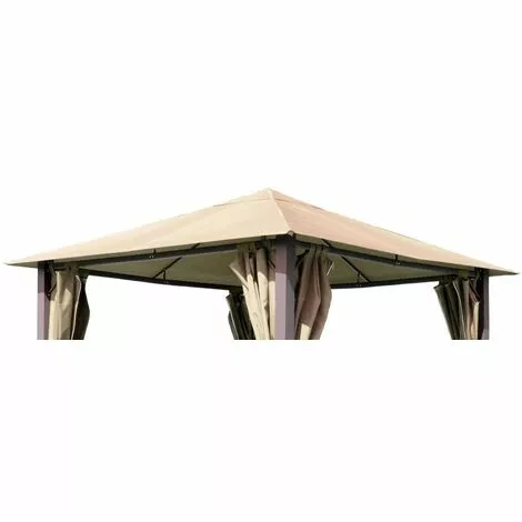 Quick-Star Ersatzdach Für Pavillon Paris 3x3m Pavillondach Sand 3 Quick-Star Ersatzdach Für Pavillon Paris 3x3m Pavillondach Sand – Bild 3