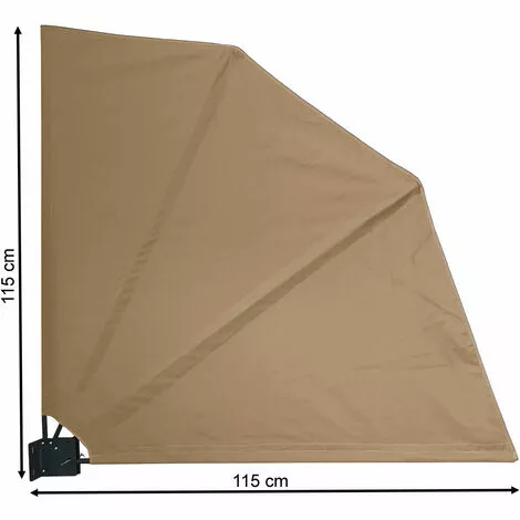 Quick-Star Sichtschutz Fächer 115 X 115 Cm EASY MOUNT BEIGE Blickdicht Balkon Trennwand Windschutz Sonnenschutz 1 Quick-Star Sichtschutz Fächer 115 X 115 Cm EASY MOUNT BEIGE Blickdicht Balkon Trennwand Windschutz Sonnenschutz