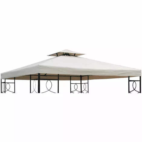 SPETEBO 3.04 Ersatzdach Mit PVC-Beschichtung - Farbe: BEIGE - Mit Kaminabzug 1 SPETEBO 3.04 Ersatzdach Mit PVC-Beschichtung - Farbe: BEIGE - Mit Kaminabzug