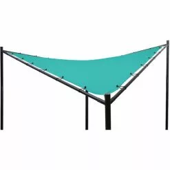 Ersatz-Bezug Für Pergola HHG-334, Sonnensegel Ersatzbezug, 3x3m Polyester ~ Türkis -Günstiges Partyzelte, Pergolas & Pavillons Geschäft 18449087 4
