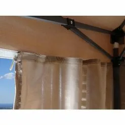 Quick-Star Pop-Up-Pavillon 2,5 X 2,5 M Beige Mit Fußbeschwerer Und Mit 4 Easy-Klett Seitenwänden Mit 2 Reißverschlüssen. -Günstiges Partyzelte, Pergolas & Pavillons Geschäft 19116263 4