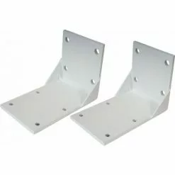 2er-Set Deckenadapter Für Kassetten-Markise HHG-438 H123, Deckenmontage Halterung Adapter ~ Weiß