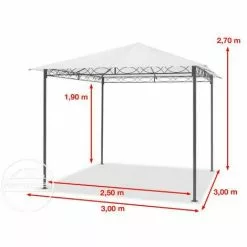 PROFIZELT24 Gartenpavillon 3x3 M Wasserdicht Pavillon Mit 4 Seitenteilen Gartenzelt Ca. 180g/m² Dachplane In Creme Partyzelt 9 PROFIZELT24 Gartenpavillon 3x3 M Wasserdicht Pavillon Mit 4 Seitenteilen Gartenzelt Ca. 180g/m² Dachplane In Creme Partyzelt -Günstiges Partyzelte, Pergolas & Pavillons Geschäft 19235759 5