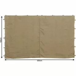 Quick-Star 2 Seitenteile Mit RV 300x195cm Für Pavillons 3x3m Seitenwand Beige RAL 1001 -Günstiges Partyzelte, Pergolas & Pavillons Geschäft 19303565 3