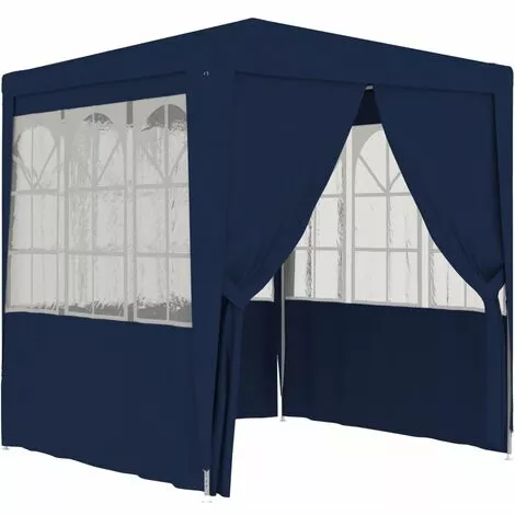 Profi-Partyzelt Mit Seitenwänden 2,5x2,5 M Blau 90 G/m² VidaXL 1 Profi-Partyzelt Mit Seitenwänden 2,5x2,5 M Blau 90 G/m² VidaXL