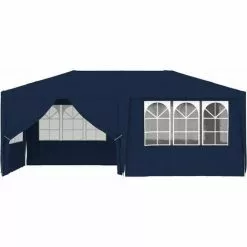 Profi-Partyzelt Mit Seitenwänden 4×6 M Blau 90 G/m² VidaXL -Günstiges Partyzelte, Pergolas & Pavillons Geschäft 19404917 4