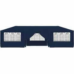 Profi-Partyzelt Mit Seitenwänden 4×9 M Blau 90 G/m² VidaXL -Günstiges Partyzelte, Pergolas & Pavillons Geschäft 19404919 4