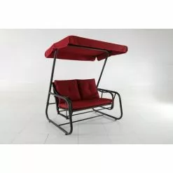 PRIMASTER TrendLine Ersatzdach Für Hollywoodschaukel Torino Rot Gartenschaukel Dachbezug