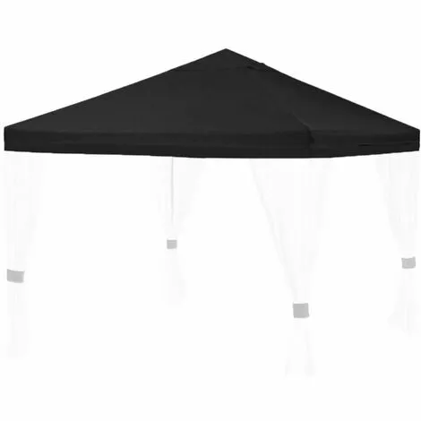 TrendLine Ersatzdach 3 X 3 M Für Pavillon DeLuxe Schwarz Pavillondach 2 TrendLine Ersatzdach 3 X 3 M Für Pavillon DeLuxe Schwarz Pavillondach – Bild 2