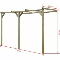 Terrassen-Pergola Holz 2x3x2,2m VidaXL -Günstiges Partyzelte, Pergolas & Pavillons Geschäft 2042449 3