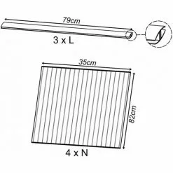Quick-Star Ersatzdach Für Kaminholzregal 143 X 70 Cm -Günstiges Partyzelte, Pergolas & Pavillons Geschäft 21368906 3