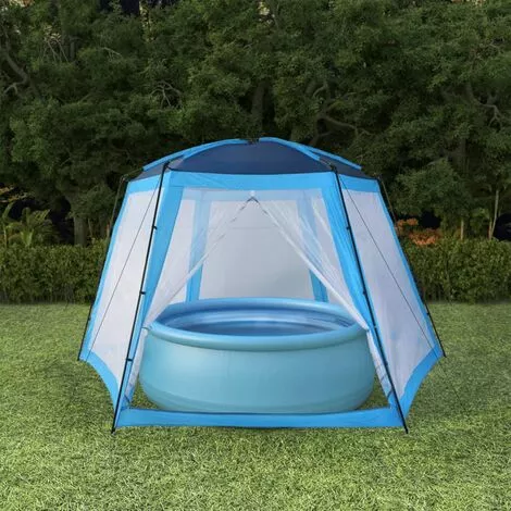 YOUTHUP Poolzelt Stoff 500 X 433 X 250 Cm Blau -Günstiges Partyzelte, Pergolas & Pavillons Geschäft 23840894 1