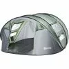 Outsunny Zelt Für 4-5 Personen Campingzelt Mit Heringen Kuppelzelt Polyester B3 Gitter Glasfaser Dunkelgrün+Grau 263,5 X 220 X 123 Cm