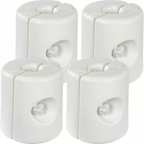 INSTENT 4er Set Fußgewichte Standfüße Für Pavillon Weiß 1 INSTENT 4er Set Fußgewichte Standfüße Für Pavillon Weiß