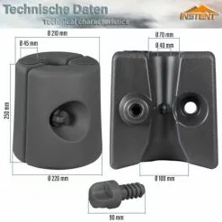INSTENT 4er Set Fußgewichte Standfüße Für Pavillon Weiß 7 INSTENT 4er Set Fußgewichte Standfüße Für Pavillon Weiß -Günstiges Partyzelte, Pergolas & Pavillons Geschäft 30539696 3