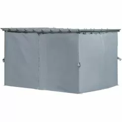 Outsunny® 3,6 X 3 M Pergola-Pavillion Abnehmbare Dach Sonnenschutz Grau -Günstiges Partyzelte, Pergolas & Pavillons Geschäft 30895478 4