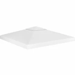 ABCRITAL 2-Stufiges Pavillondach 310 G/m² 3x3 M Weiß