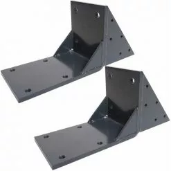 2er-Set Dachsparrenadapter Für Kassetten-Markise HHG-442 H123, Dachsparren Halterung Adapter ~ Anthrazit