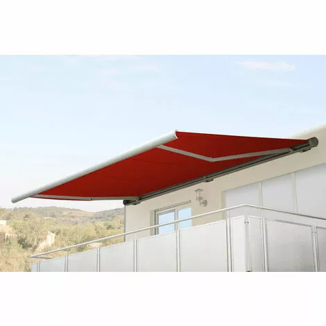 Ersatz-Bezug Für Markise HHG-553, Vollkassette Ersatzbezug Sonnenschutz 6x3m ~ Polyester Bordeaux-rot 2 Ersatz-Bezug Für Markise HHG-553, Vollkassette Ersatzbezug Sonnenschutz 6x3m ~ Polyester Bordeaux-rot – Bild 2