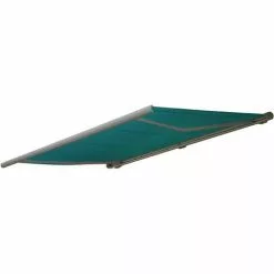 Ersatz-Bezug Für Markise HHG-514, Vollkassette Ersatzbezug Sonnenschutz 4x3m ~ Polyester Blau-grün